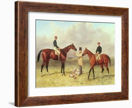 "Lord Lyon", Winner of the Derby, St. Leger and 2,000 Guineas; "Elland", Winner of Ascot Gold…-Harry Hall-Framed Giclee Print