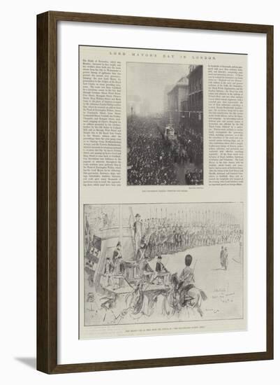 Lord Mayor's Day in London-Henry Charles Seppings Wright-Framed Giclee Print