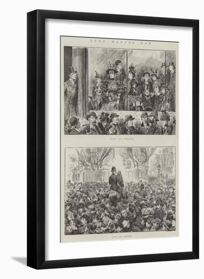 Lord Mayor's Day-Frederick Barnard-Framed Giclee Print