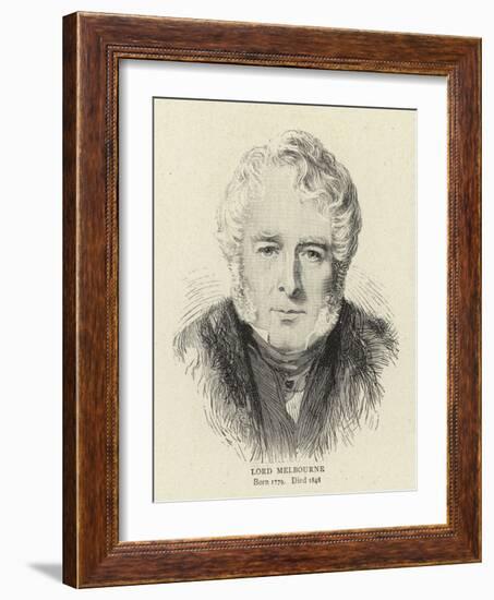 Lord Melbourne-null-Framed Giclee Print