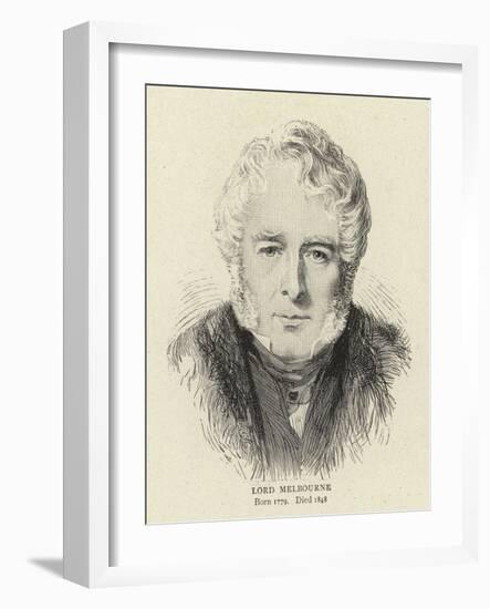 Lord Melbourne-null-Framed Giclee Print