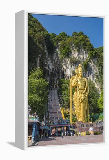 Lord Murugan Statue, largest statue of Hindu Deity in Malaysia, Batu Caves, Kuala Lumpur, Malaysia-Matthew Williams-Ellis-Framed Premier Image Canvas