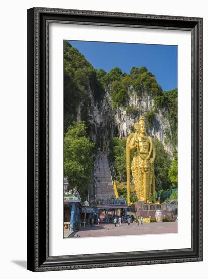 Lord Murugan Statue, largest statue of Hindu Deity in Malaysia, Batu Caves, Kuala Lumpur, Malaysia-Matthew Williams-Ellis-Framed Photographic Print