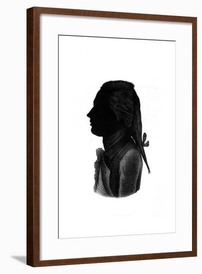 Lord Nelson, Silhouette-null-Framed Giclee Print