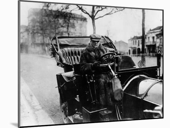 Lord Northcliffe at the Wheel of a 1908 135 Hp Mercedes, (C1908)-null-Mounted Photographic Print