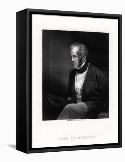 Lord Palmerston, British Prime Minister, 19th Century-W Holl-Framed Premier Image Canvas