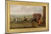 Lord Portmore Watching Racehorses on Exercise on Newmarket Heath, c.1735-John Wootton-Mounted Giclee Print