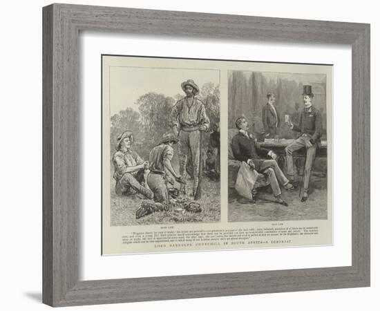 Lord Randolph Churchill in South Africa, a Contrast-null-Framed Giclee Print