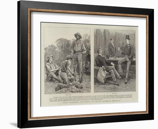 Lord Randolph Churchill in South Africa, a Contrast-null-Framed Giclee Print