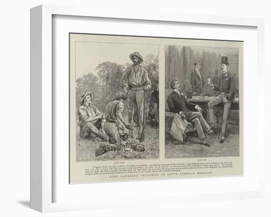 Lord Randolph Churchill in South Africa, a Contrast-null-Framed Giclee Print