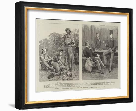 Lord Randolph Churchill in South Africa, a Contrast-null-Framed Giclee Print