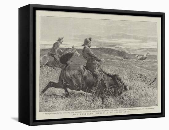 Lord Randolph Churchill in South Africa-null-Framed Premier Image Canvas