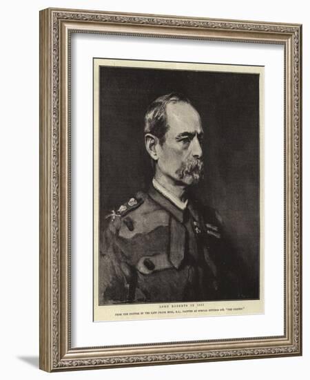 Lord Roberts in 1885-Frank Holl-Framed Giclee Print