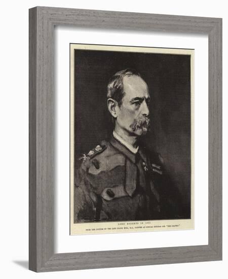 Lord Roberts in 1885-Frank Holl-Framed Giclee Print
