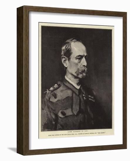 Lord Roberts in 1885-Frank Holl-Framed Giclee Print