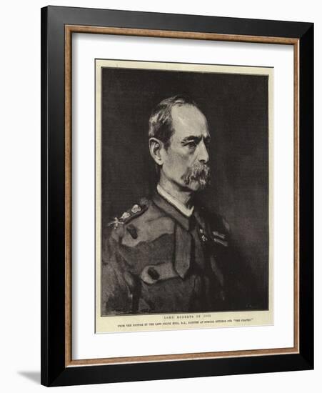 Lord Roberts in 1885-Frank Holl-Framed Giclee Print