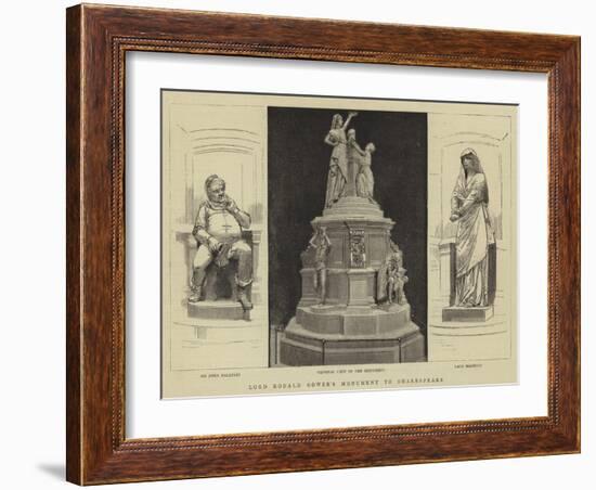 Lord Ronald Gower's Monument to Shakespeare-null-Framed Giclee Print