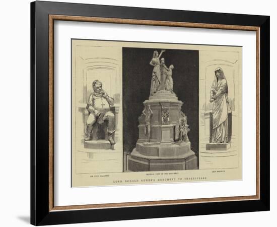 Lord Ronald Gower's Monument to Shakespeare-null-Framed Giclee Print