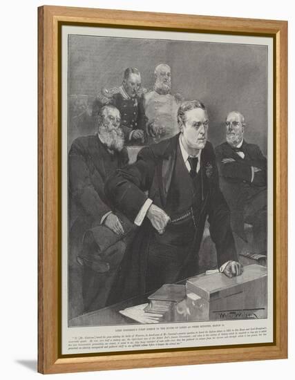 Lord Rosebery's First Speech in the House of Lords as Prime Minister, 12 March-Thomas Walter Wilson-Framed Premier Image Canvas