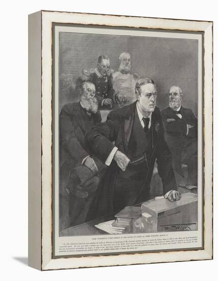 Lord Rosebery's First Speech in the House of Lords as Prime Minister, 12 March-Thomas Walter Wilson-Framed Premier Image Canvas