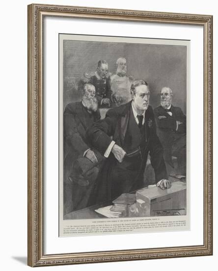 Lord Rosebery's First Speech in the House of Lords as Prime Minister, 12 March-Thomas Walter Wilson-Framed Giclee Print