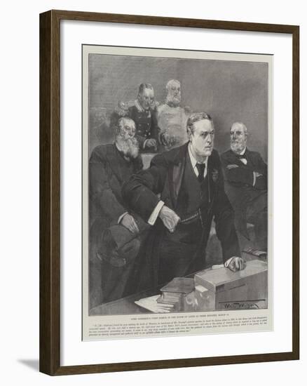 Lord Rosebery's First Speech in the House of Lords as Prime Minister, 12 March-Thomas Walter Wilson-Framed Giclee Print