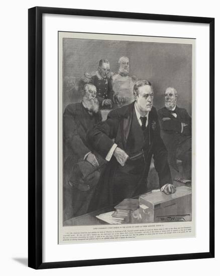 Lord Rosebery's First Speech in the House of Lords as Prime Minister, 12 March-Thomas Walter Wilson-Framed Giclee Print