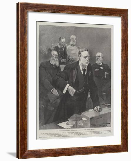 Lord Rosebery's First Speech in the House of Lords as Prime Minister, 12 March-Thomas Walter Wilson-Framed Giclee Print