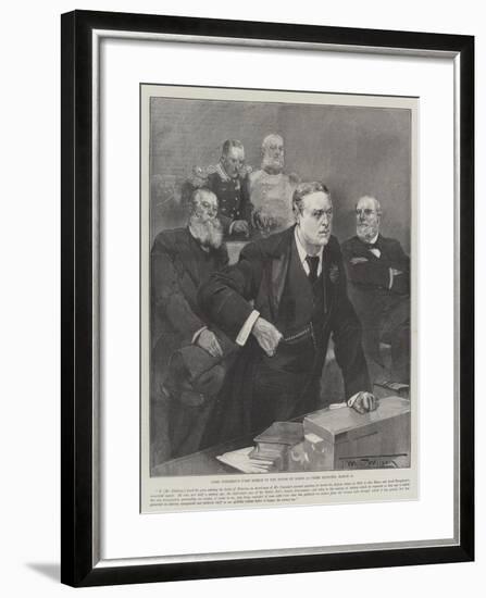 Lord Rosebery's First Speech in the House of Lords as Prime Minister, 12 March-Thomas Walter Wilson-Framed Giclee Print