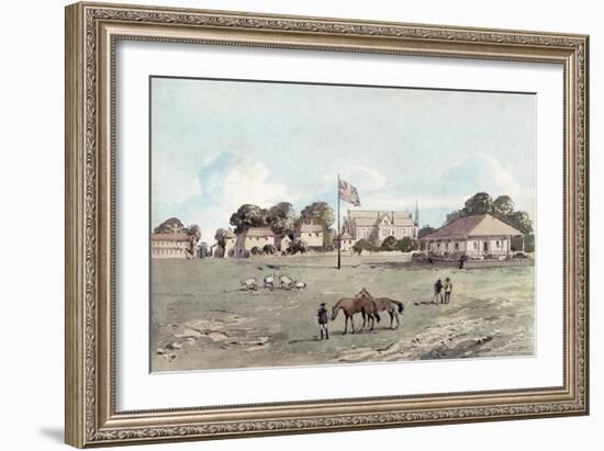 Lord's Cricket Ground in 1837, c.1860-English School-Framed Giclee Print