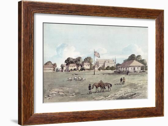 Lord's Cricket Ground in 1837, c.1860-English School-Framed Giclee Print