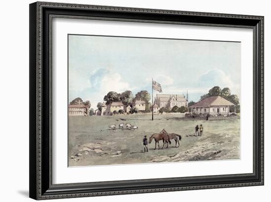 Lord's Cricket Ground in 1837, c.1860-English School-Framed Giclee Print