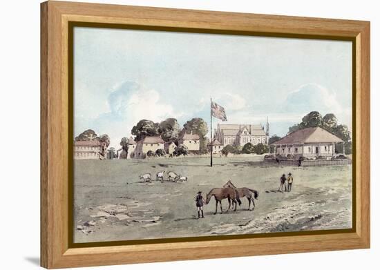 Lord's Cricket Ground in 1837, c.1860-English School-Framed Premier Image Canvas