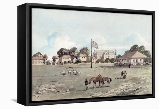 Lord's Cricket Ground in 1837, c.1860-English School-Framed Premier Image Canvas