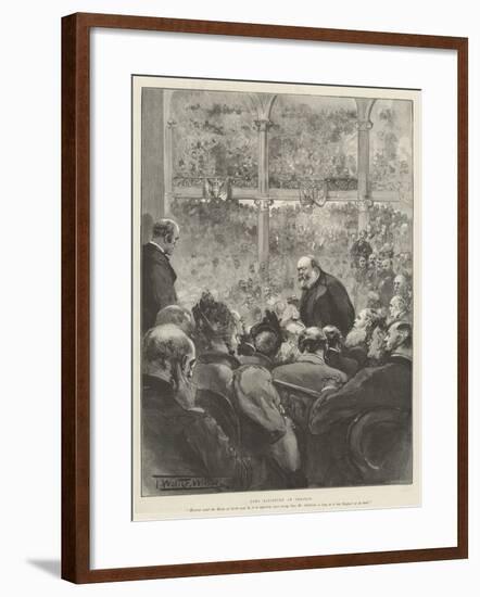 Lord Salisbury at Preston-Thomas Walter Wilson-Framed Giclee Print