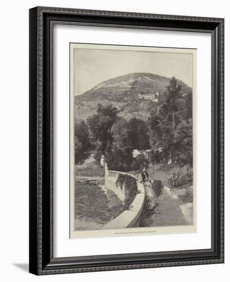 Lord Salisbury's New Villa at Beaulieu, Near Nice-null-Framed Giclee Print