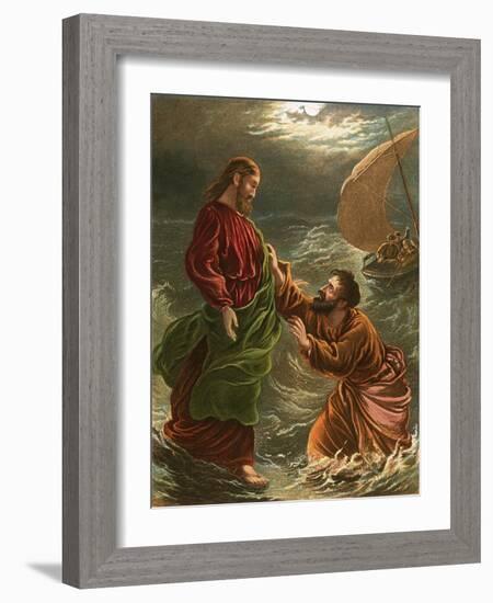 Lord, Save Me!-English-Framed Giclee Print