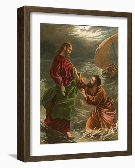 Lord, Save Me!-English-Framed Giclee Print