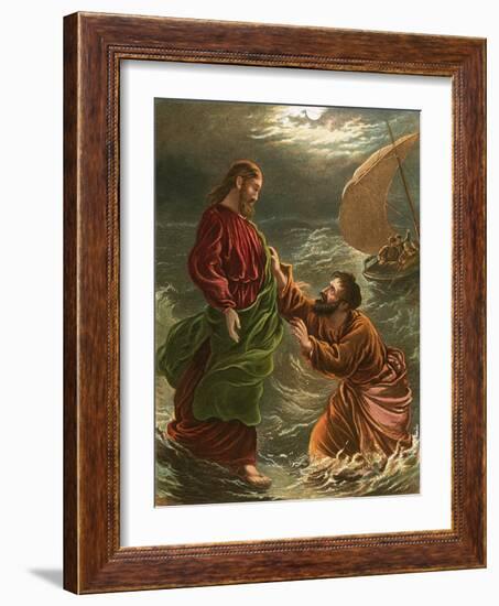 Lord, Save Me!-English-Framed Giclee Print