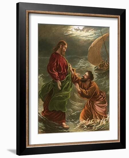 Lord, Save Me!-English-Framed Giclee Print