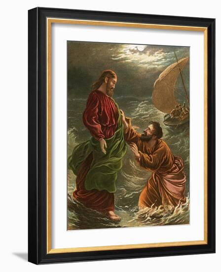 Lord, Save Me!-English-Framed Giclee Print