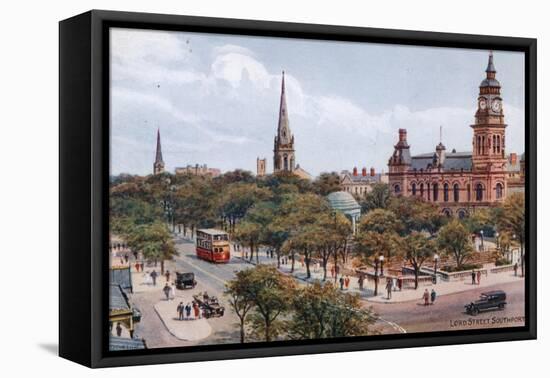 Lord Street, Southport-Alfred Robert Quinton-Framed Premier Image Canvas