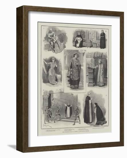 Lord Tennyson's Play of Becket, at the Lyceum Theatre-Amedee Forestier-Framed Giclee Print