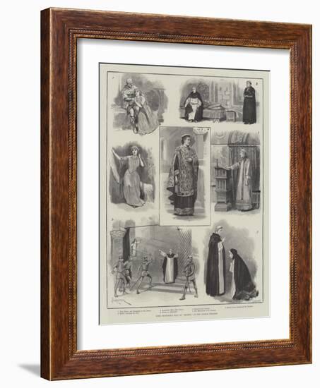 Lord Tennyson's Play of Becket, at the Lyceum Theatre-Amedee Forestier-Framed Giclee Print