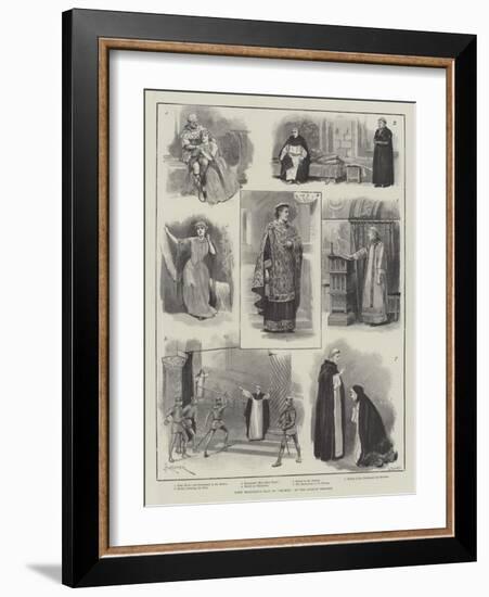Lord Tennyson's Play of Becket, at the Lyceum Theatre-Amedee Forestier-Framed Giclee Print