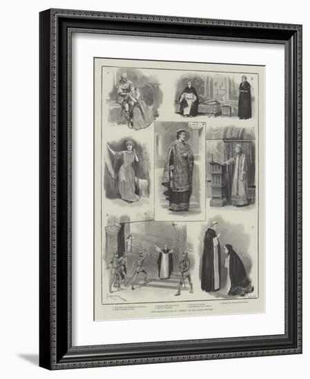 Lord Tennyson's Play of Becket, at the Lyceum Theatre-Amedee Forestier-Framed Giclee Print