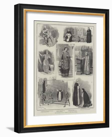 Lord Tennyson's Play of Becket, at the Lyceum Theatre-Amedee Forestier-Framed Giclee Print