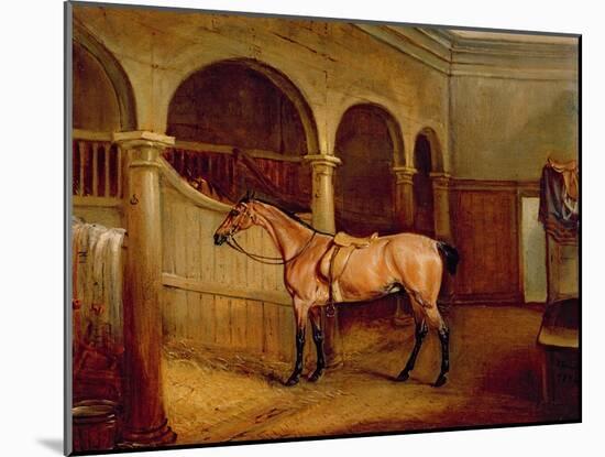 Lord Villiers' Roan Hack in the Stables at Middleton Park, 1834-John E. Ferneley-Mounted Giclee Print