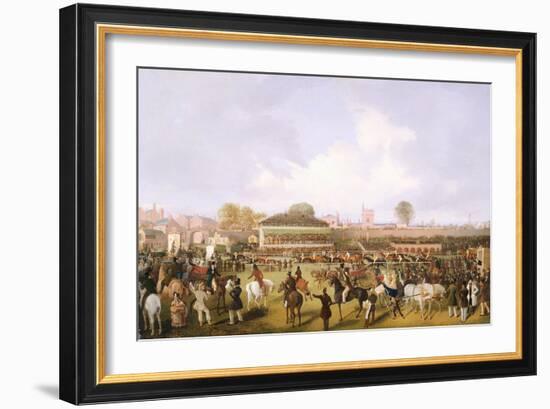 Lord Westminster's Cardinal Puff, with Sam Darling Up, Winning the Tradesman's Plate, Chester,…-William Tasker-Framed Giclee Print