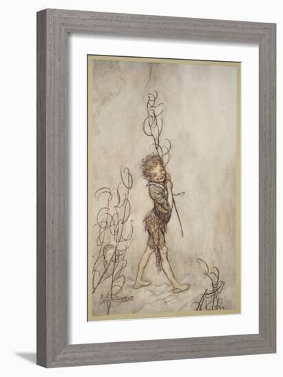 Lord, What Fools These Mortals Be!, Illustration from 'Midsummer Nights Dream'-Arthur Rackham-Framed Giclee Print